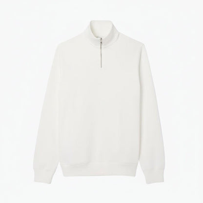 Zip-Up High Neck Sweatshirt