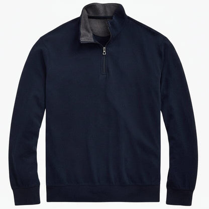 Luxury Jersey Quarter-Zip Pullover