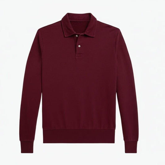 Loopback Fleece Collared Sweatshirt